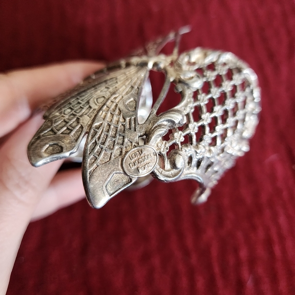 Lotta Djossou Paris Dragonfly Filigree Silver Cuff - Picture 4 of 4